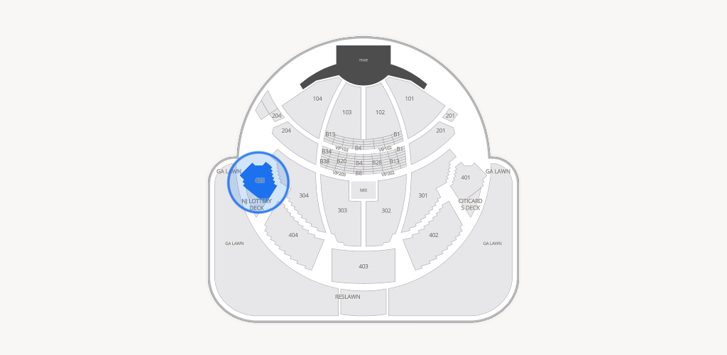 PNC Bank Arts Center Seating Chart