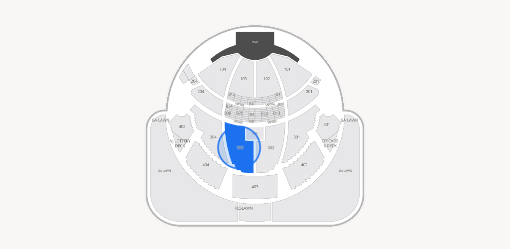 PNC Bank Arts Center Seating Chart