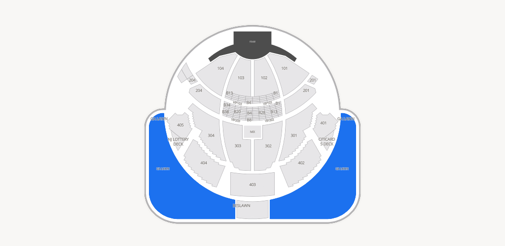 PNC Bank Arts Center Seating Chart