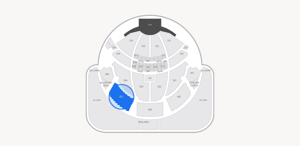 PNC Bank Arts Center Seating Chart