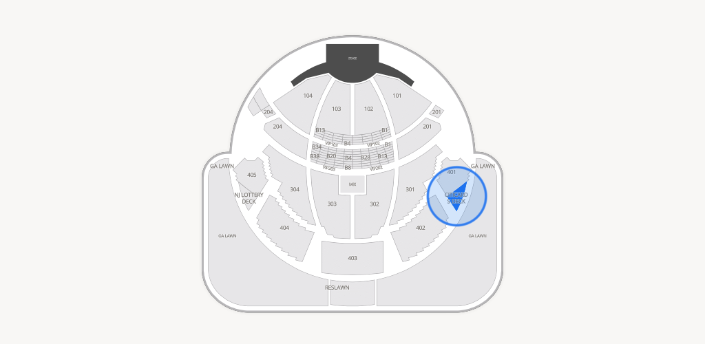 PNC Bank Arts Center Seating Chart