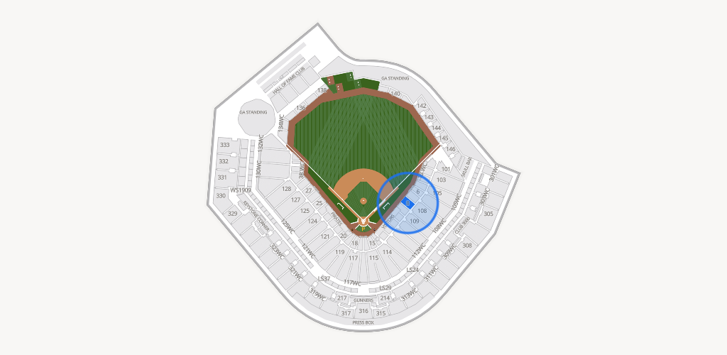 PNC Park Seating Chart