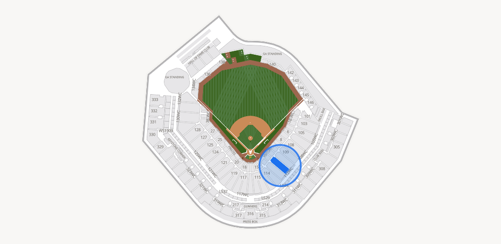 PNC Park Seating Chart