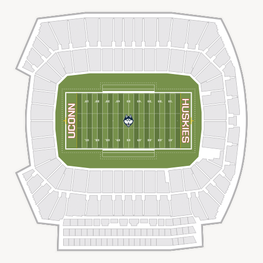 Pratt & Whitney Stadium at Rentschler Field seating chart