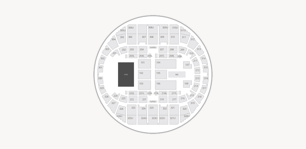Propst Arena at the Von Braun Center Seating Chart