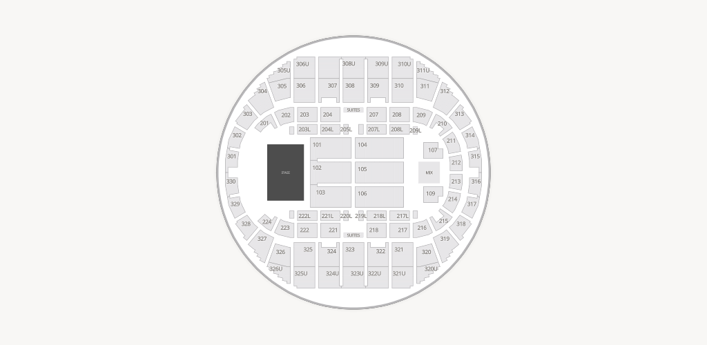 Propst Arena at the Von Braun Center Seating Chart