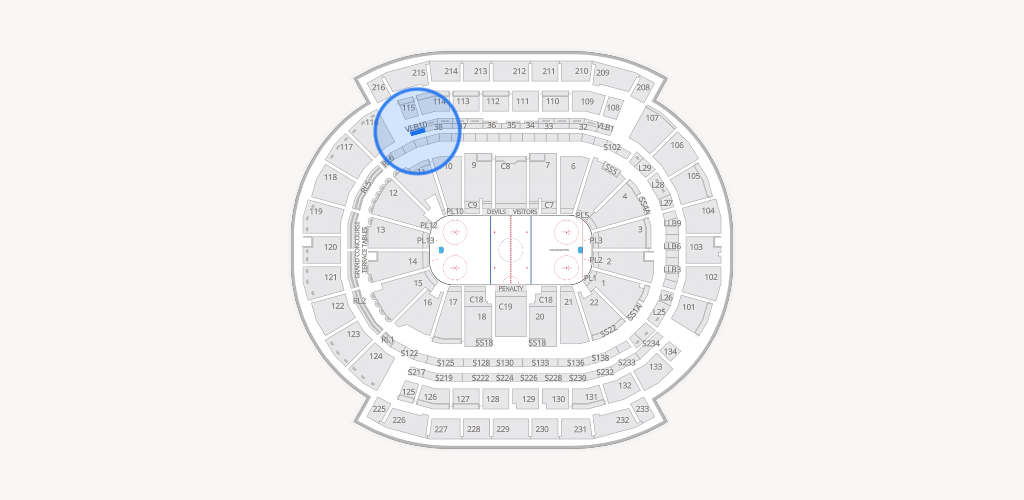 Prudential Center Seating Chart