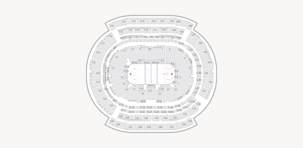 Prudential Center Seating Chart