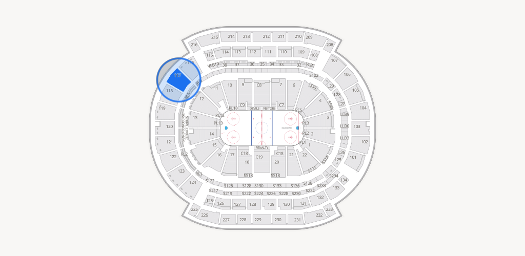 Prudential Center Seating Chart