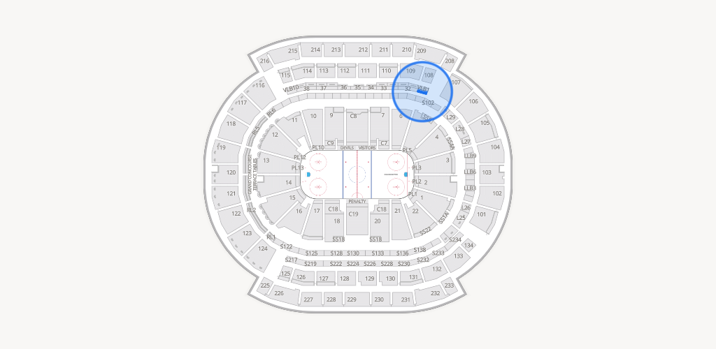Prudential Center Seating Chart