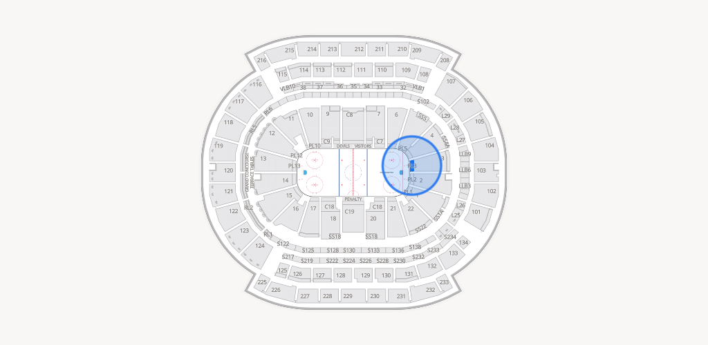 Prudential Center Seating Chart