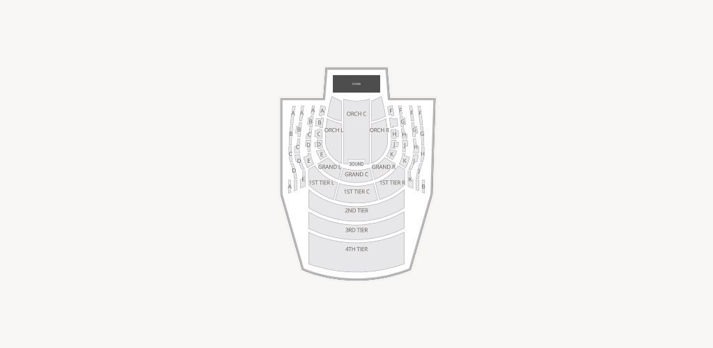 Prudential Hall at New Jersey Performing Arts Center Seating Chart