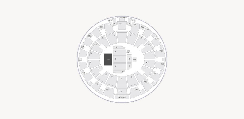 Purcell Pavilion at the Joyce Center Seating Chart
