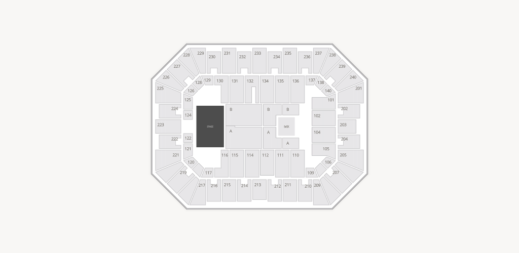 Raising Cane's River Center Seating Chart