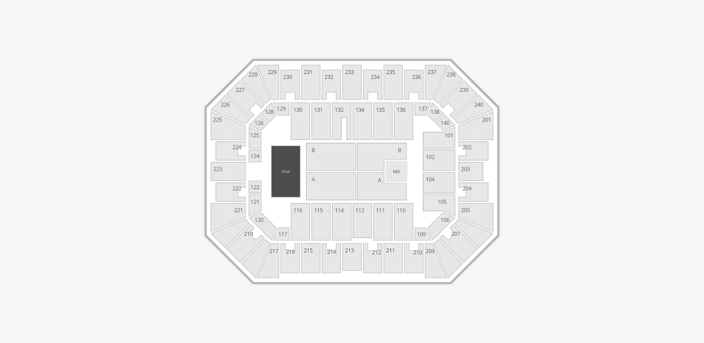 Raising Cane's River Center Seating Chart