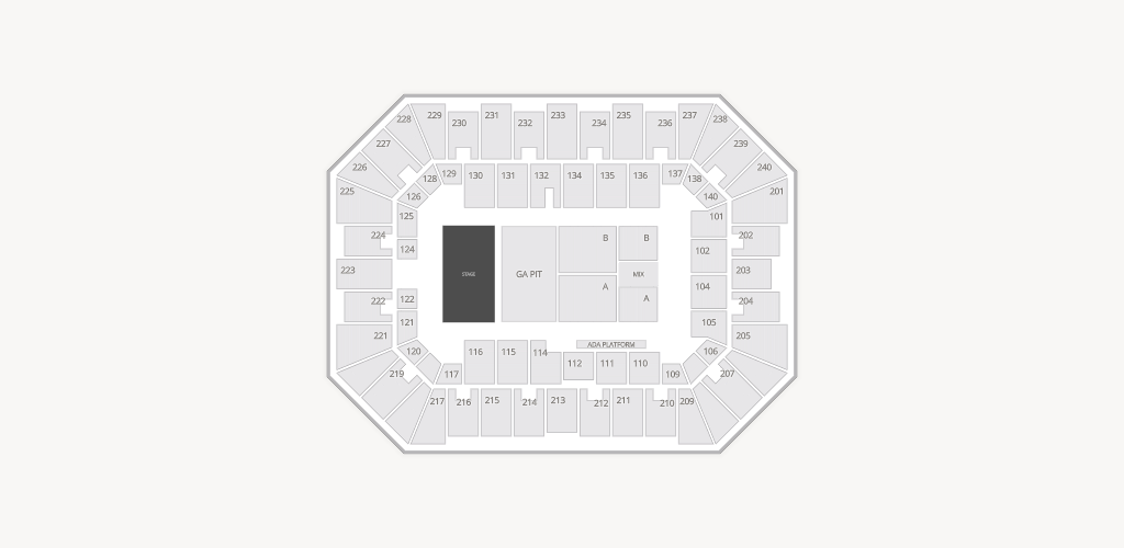 Raising Cane's River Center Seating Chart
