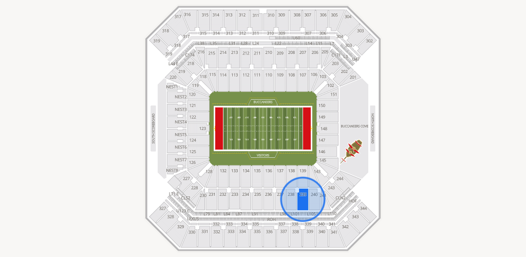 Raymond James Stadium Seating Chart