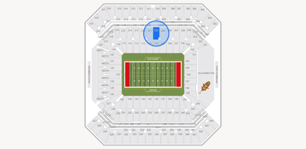 Raymond James Stadium Seating Chart