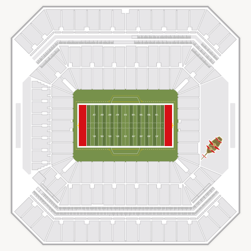Raymond James Stadium seating chart
