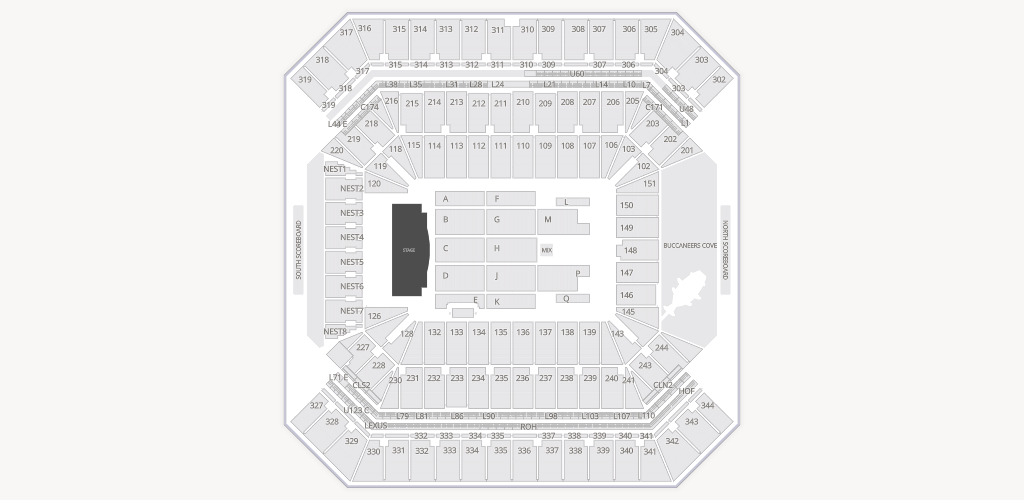 Raymond James Stadium Seating Chart
