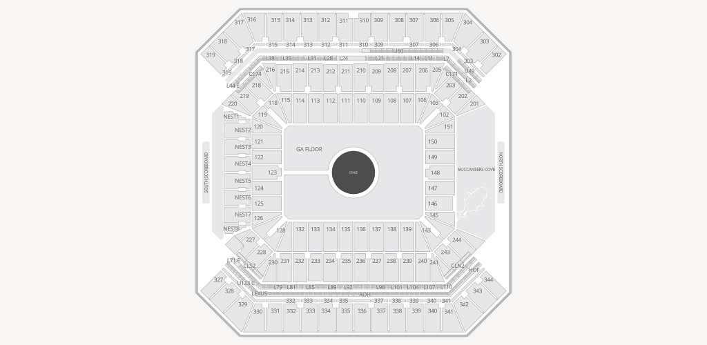 Raymond James Stadium Seating Chart