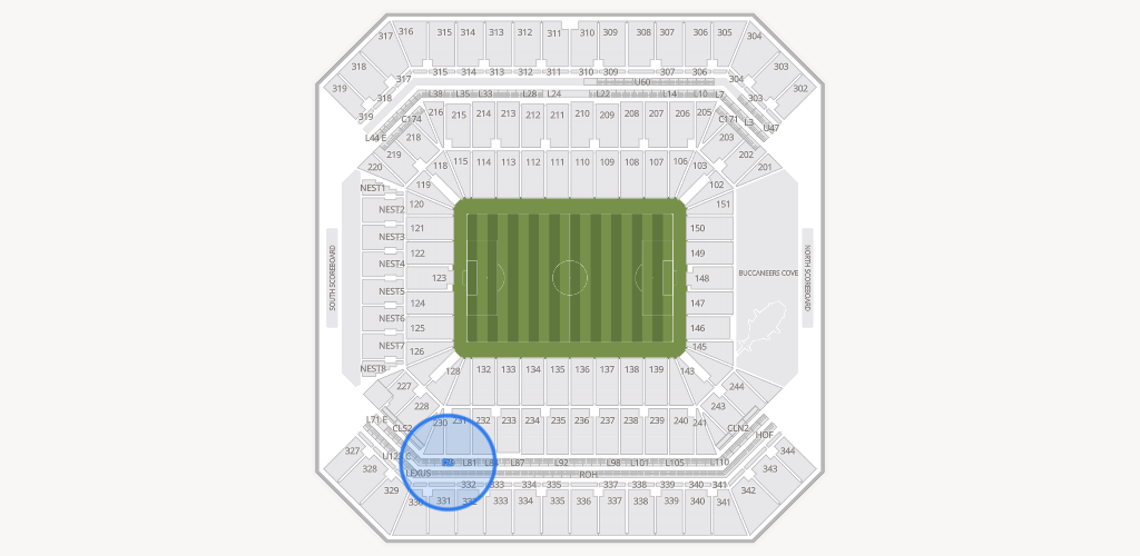 Raymond James Stadium Seating Chart