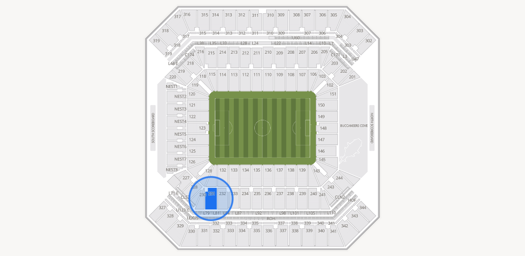 Raymond James Stadium Seating Chart