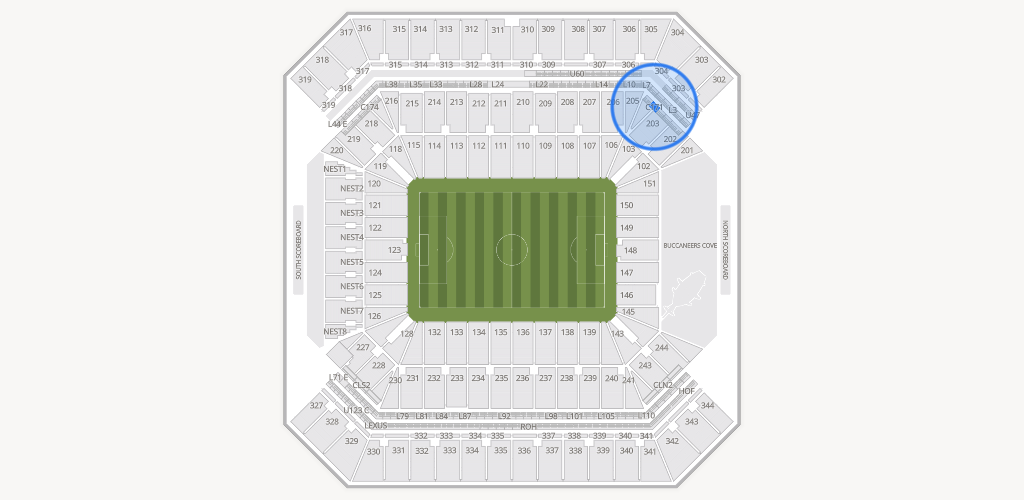Raymond James Stadium Seating Chart