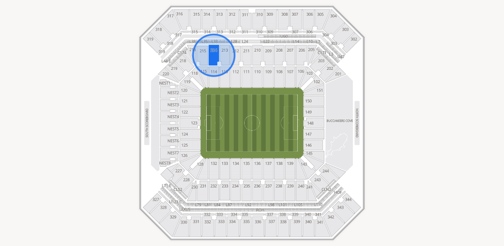 Raymond James Stadium Seating Chart