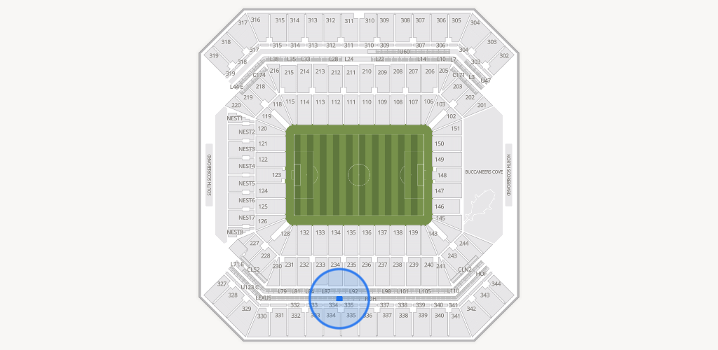 Raymond James Stadium Seating Chart