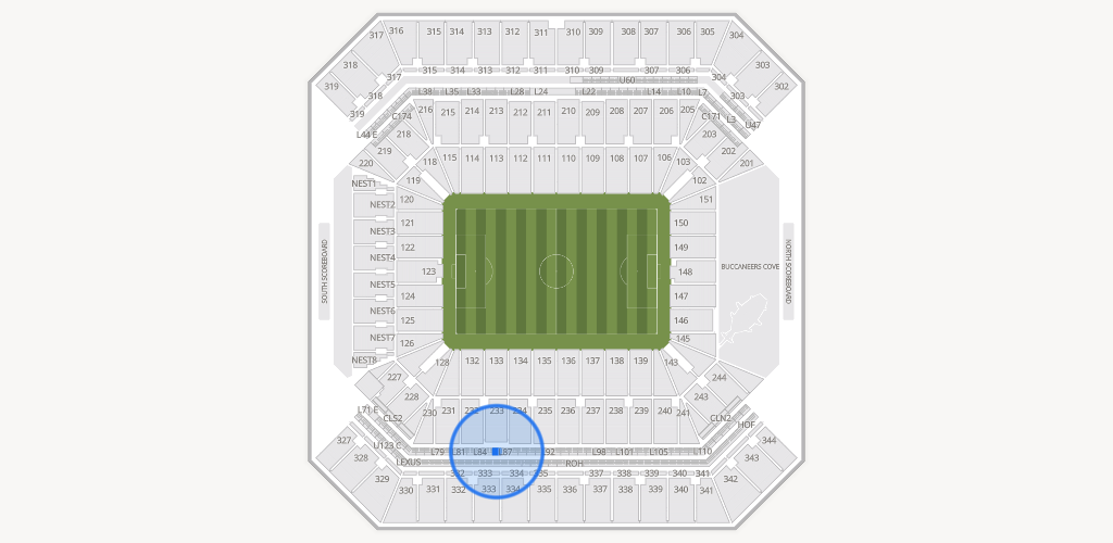 Raymond James Stadium Seating Chart