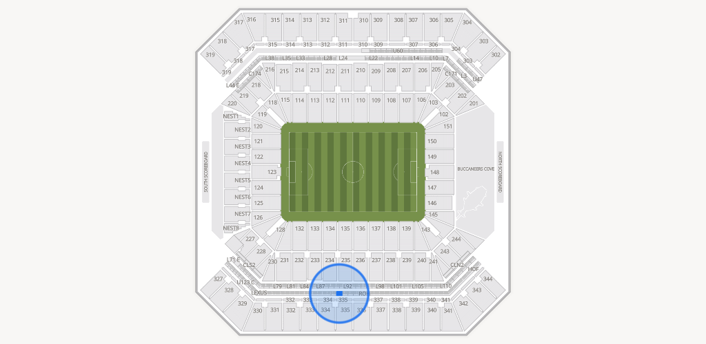 Raymond James Stadium Seating Chart