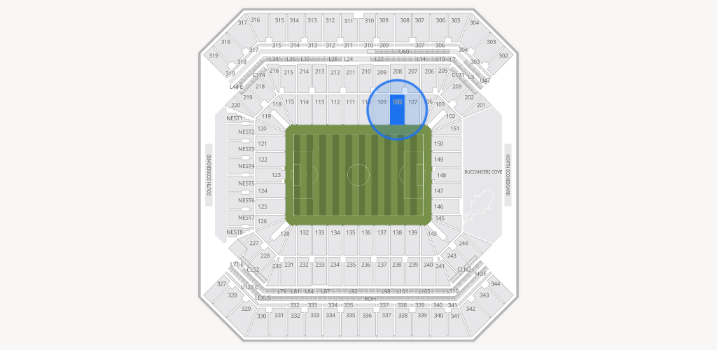 Raymond James Stadium Seating Chart