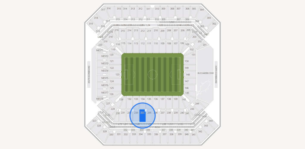 Raymond James Stadium Seating Chart