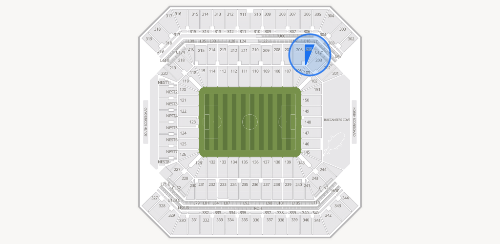 Raymond James Stadium Seating Chart