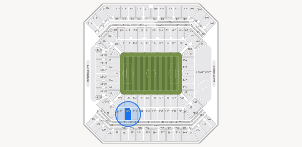Raymond James Stadium Seating Chart
