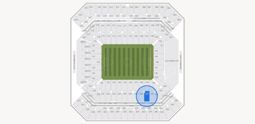 Raymond James Stadium Seating Chart