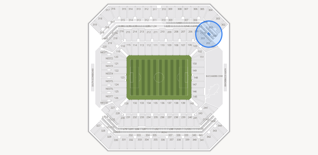Raymond James Stadium Seating Chart