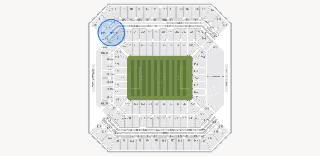 Raymond James Stadium Seating Chart
