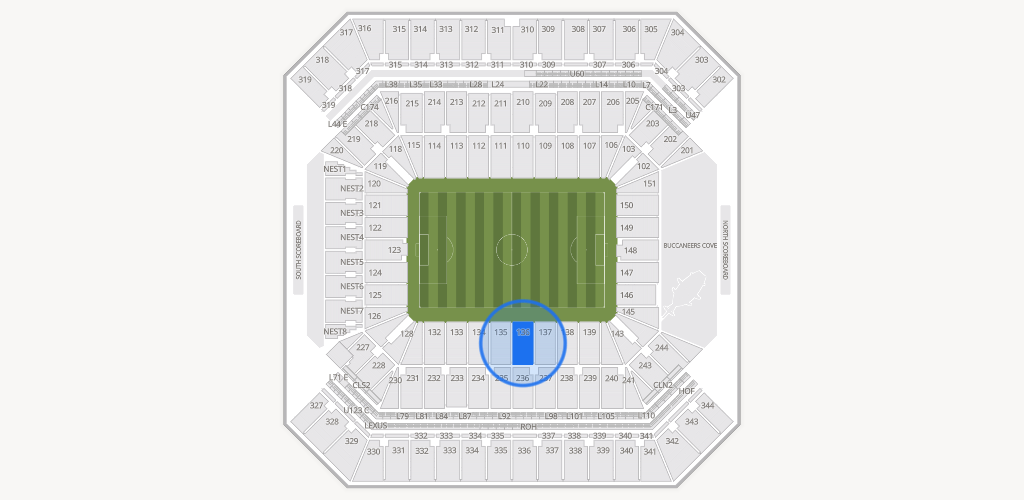 Raymond James Stadium Seating Chart