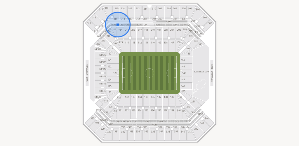 Raymond James Stadium Seating Chart