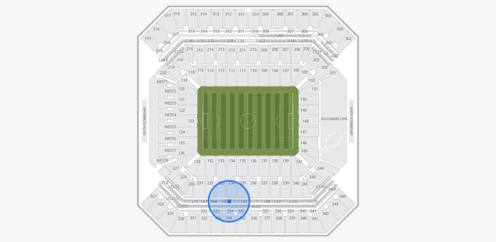 Raymond James Stadium Seating Chart