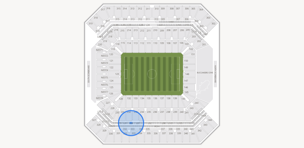Raymond James Stadium Seating Chart