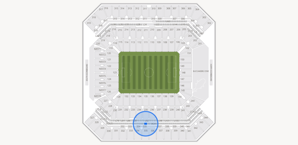 Raymond James Stadium Seating Chart