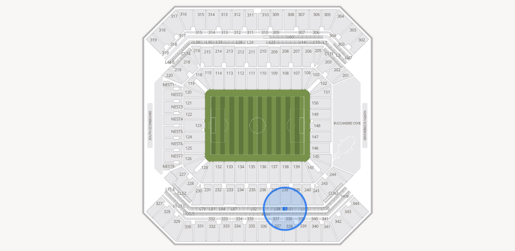 Raymond James Stadium Seating Chart