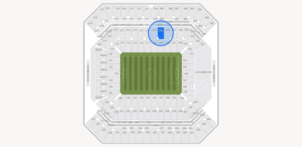 Raymond James Stadium Seating Chart
