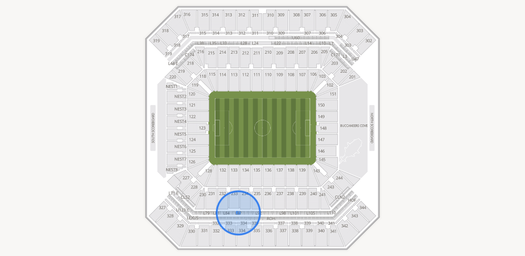 Raymond James Stadium Seating Chart