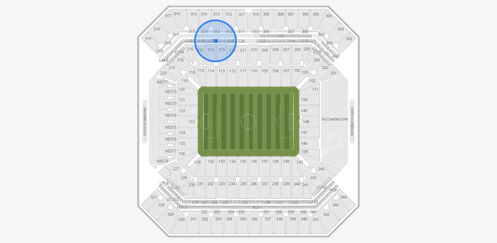 Raymond James Stadium Seating Chart