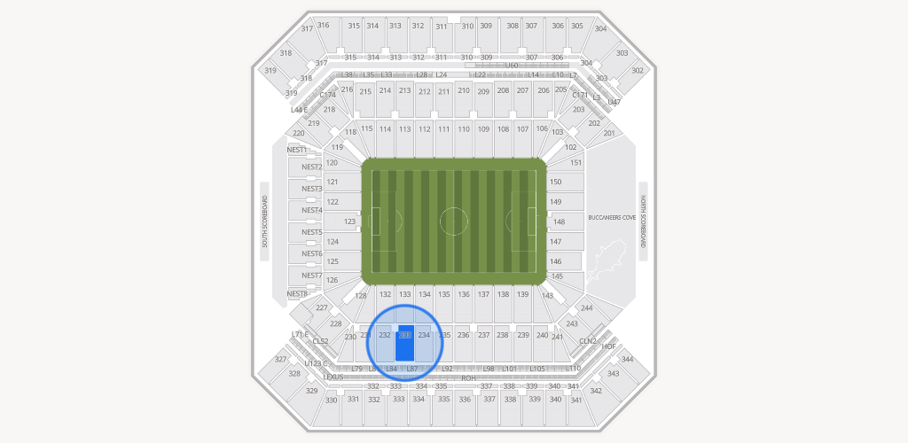Raymond James Stadium Seating Chart