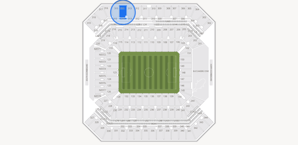 Raymond James Stadium Seating Chart